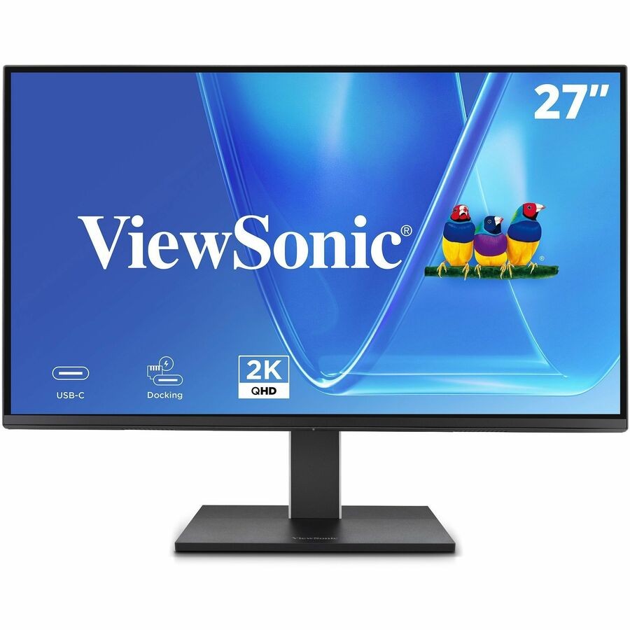 ViewSonic VG2758-2K 27 Inch 1440p Docking Monitor, IPS Display with 100W USB-C