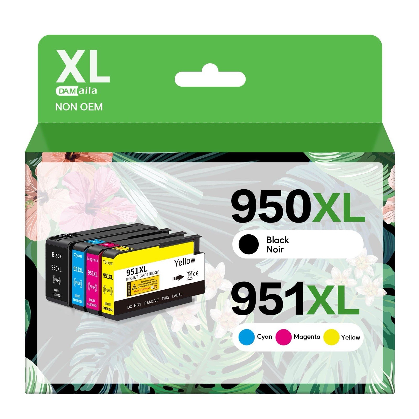 DAM aila 950XL 951XL Combo Compatible for HP 950 XL 951 XL Ink Cartridge for HP