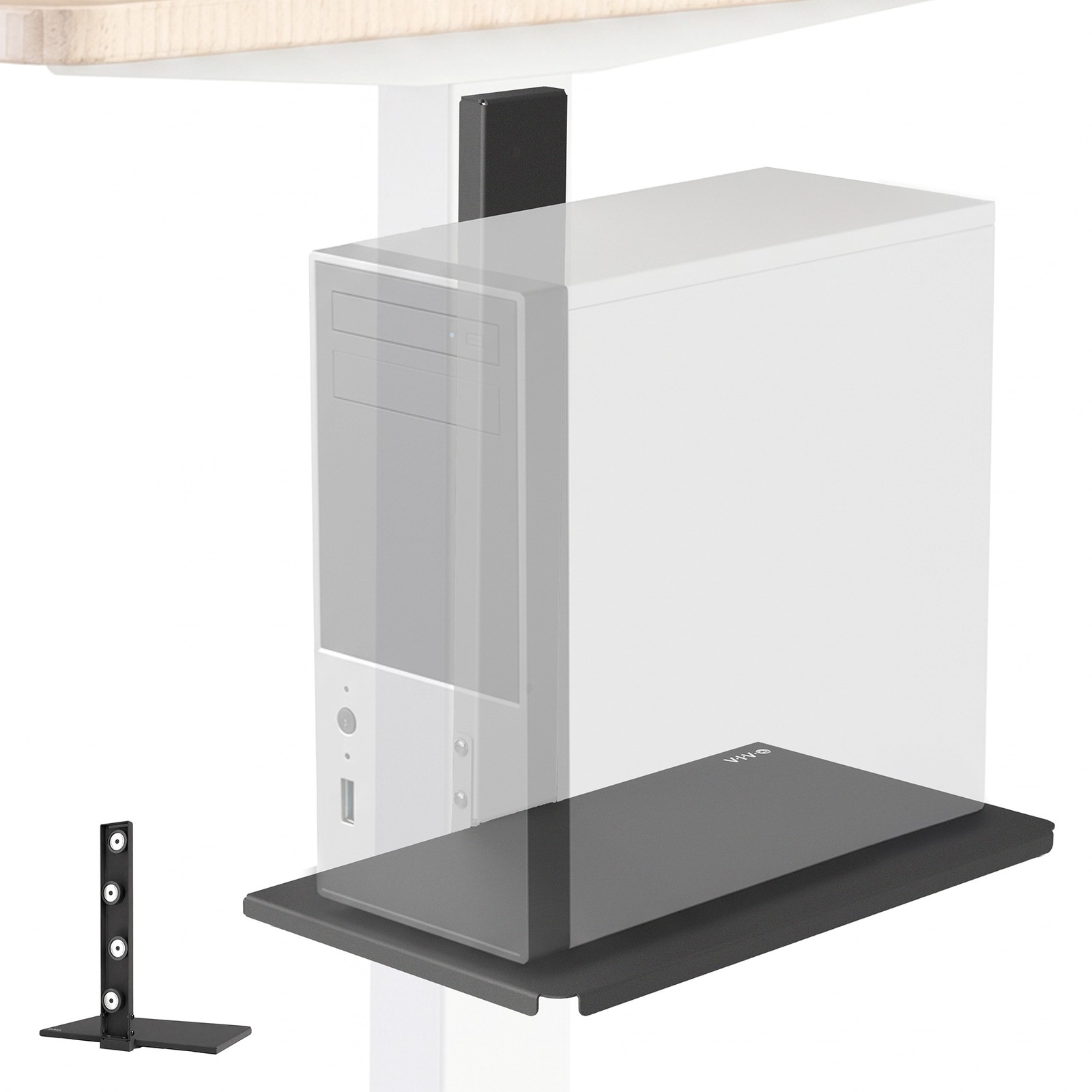 VIVO 16” x 19” Magnetic Shelf, Multi Purpose Platform, Hands-Free Compact Desk