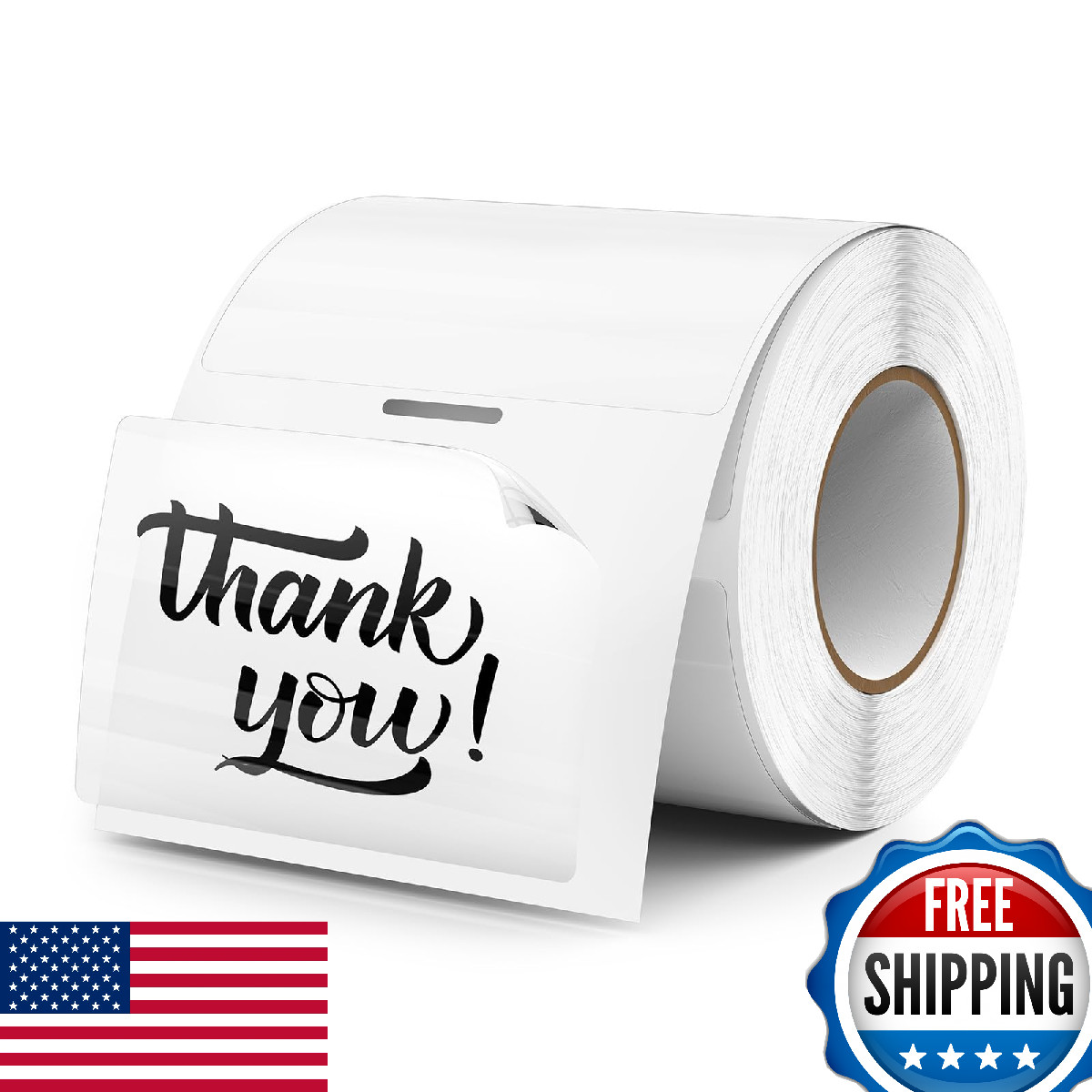 FINDAT Transparent Thermal Labels 3 × 2 Inch Self Adhesive Printer Clear Sticker