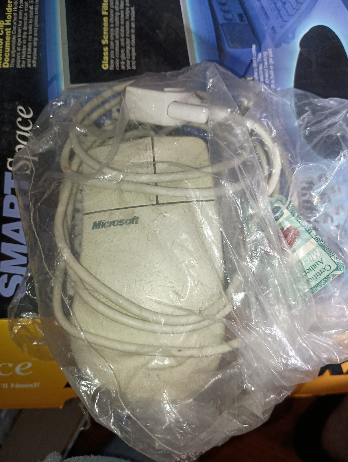 Vintage Microsoft Serial 2.1A Wired 2 Button Mouse 90567 9 Pin Connector