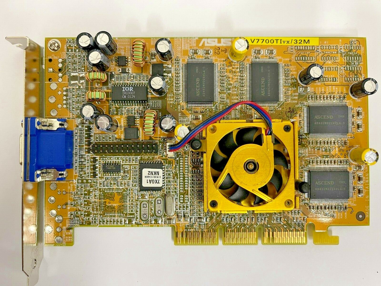 VINTAGE ASUS V7700TIVX/32M PURE GEFORCE2 GTS 32MB AGP VGA CARD VGA ONLY MXB37