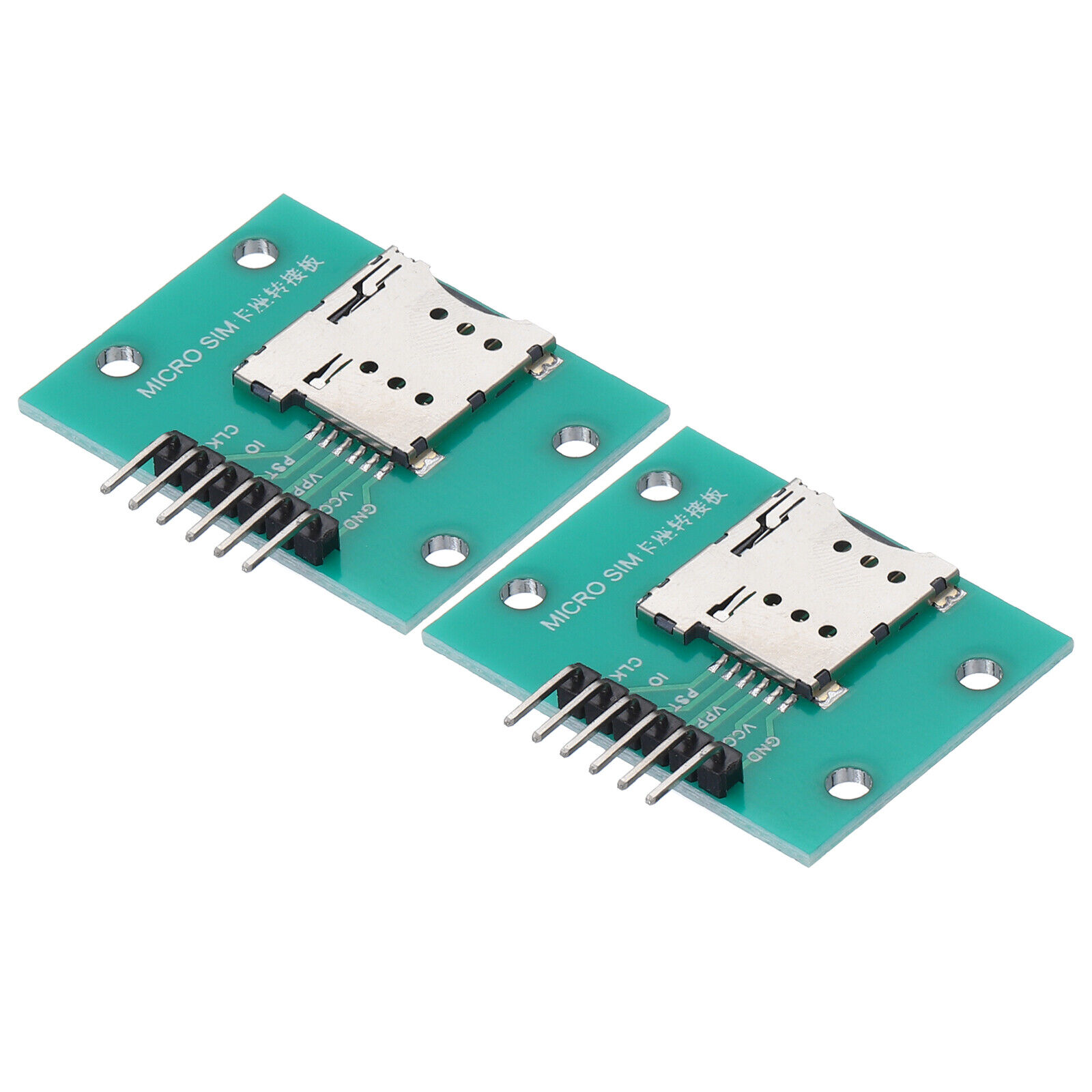 2pcs Micro SIM Converter 6Pin PCB Test Board with Angled Pin