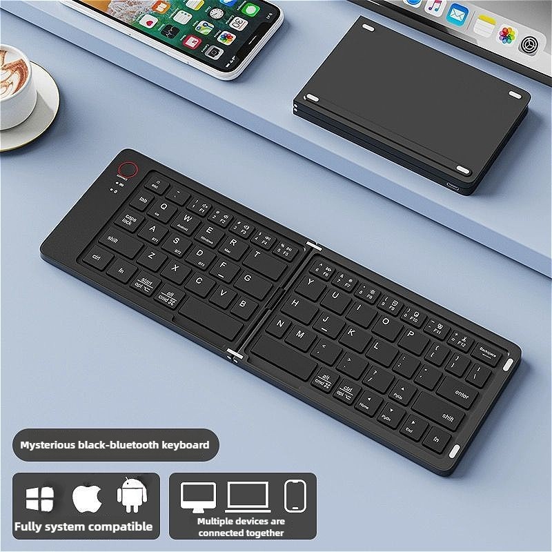 Foldable Wireless Bluetooth Keyboard Slim Portable Pocket Size 11.6" / 29.5cm BT