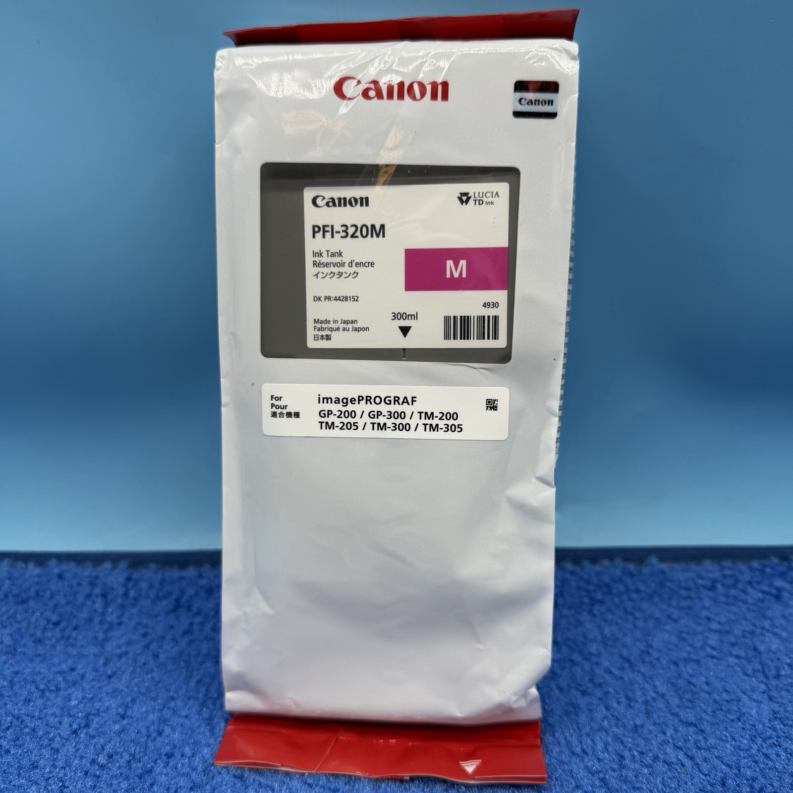 Canon PFI-320M Magenta High Yield Ink Cartridge (2892C001AA) Exp: 10-2027
