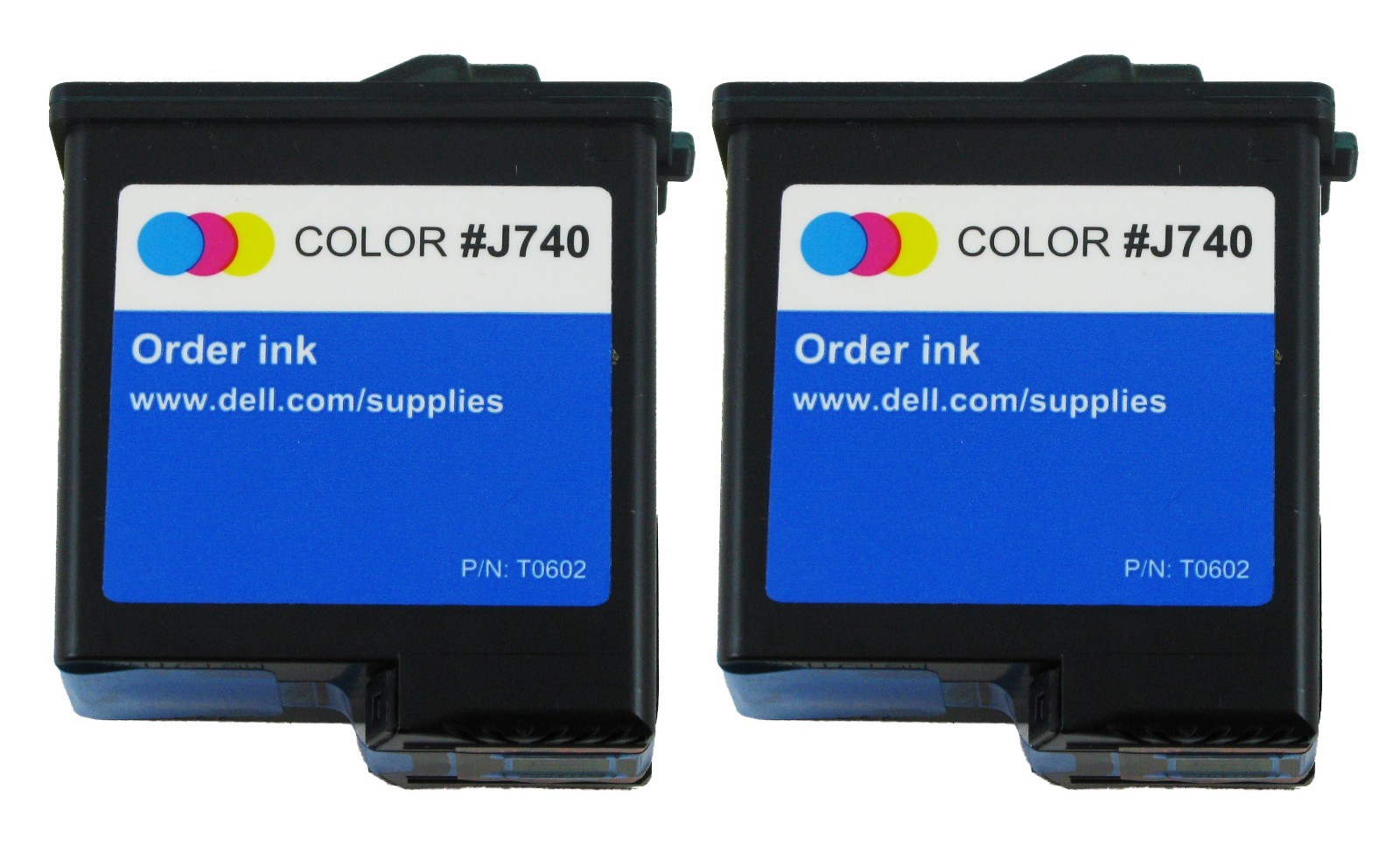 Dell Series 3 (T0602) Color Ink Cartridge 2-Pack GENUINE NEW 