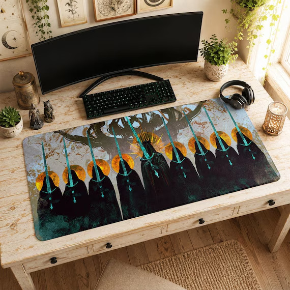 Dark Lord Sauron LOTR Mouse Pad Nazgûl Ringwraiths Desk Mat,Lord of the Rings P5