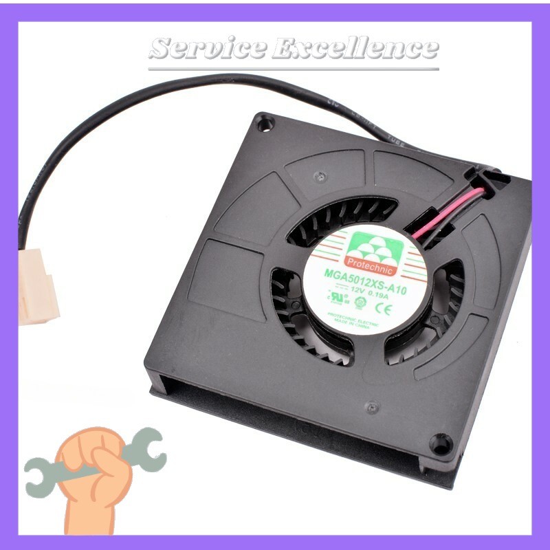 1X Protechnic MGA5012XS-A10 Blower fan Server Cooling Fan DC12V 0.19A 2Pin 5.5c#
