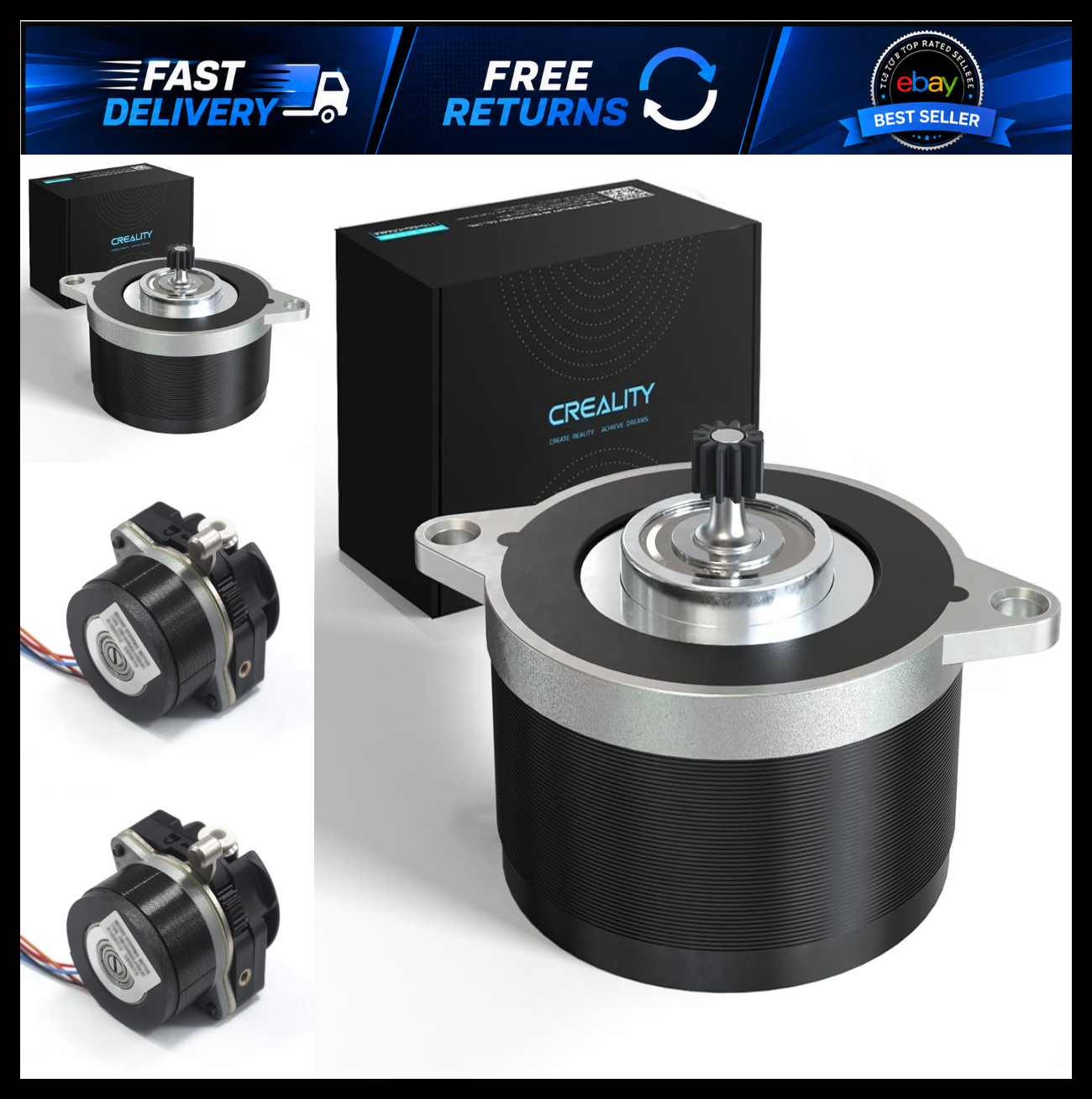 Creality K1/K1 Max/K1C Extruder Motor, Original K1 Max Circular Stepper Motor