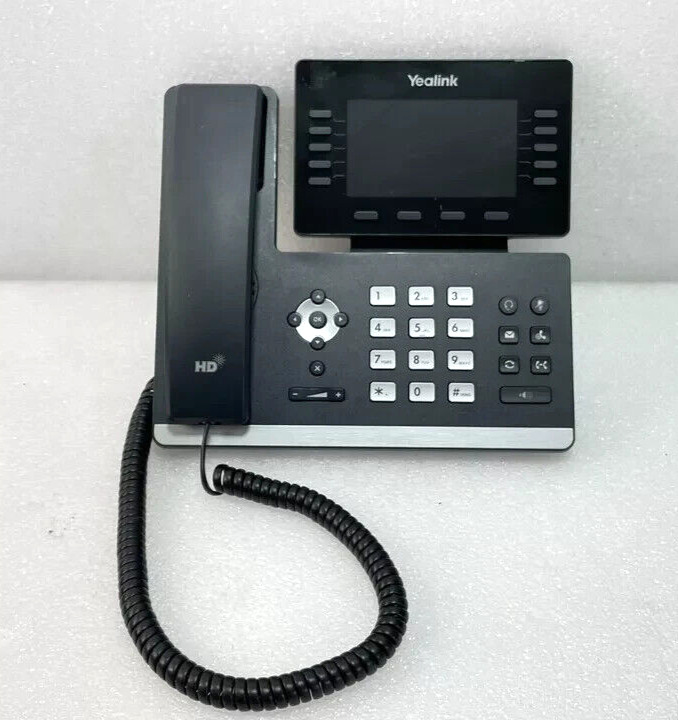 Yealink SIP-T54W IP VoIP Phone & Stand PoE Warranty Wireless No Power Scratches