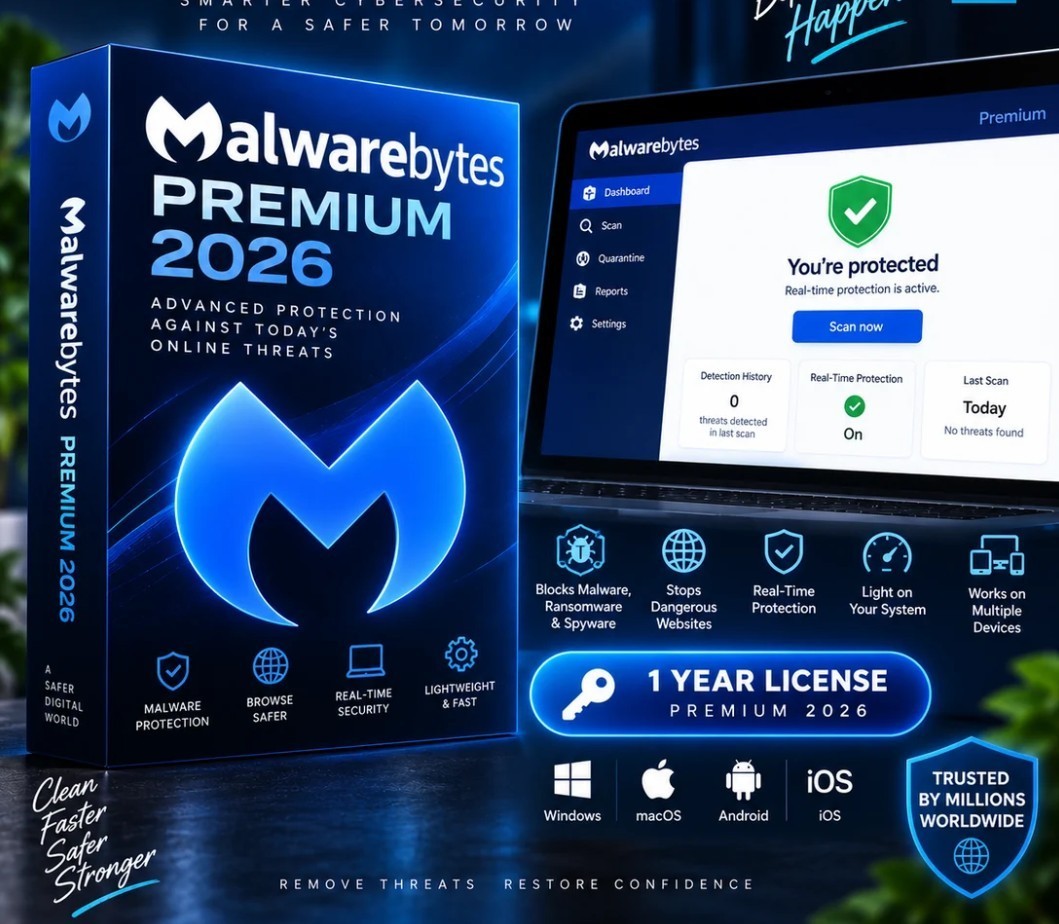 Malwarebytes Premium 2026-2027 | Lifetime License RRP: 280€