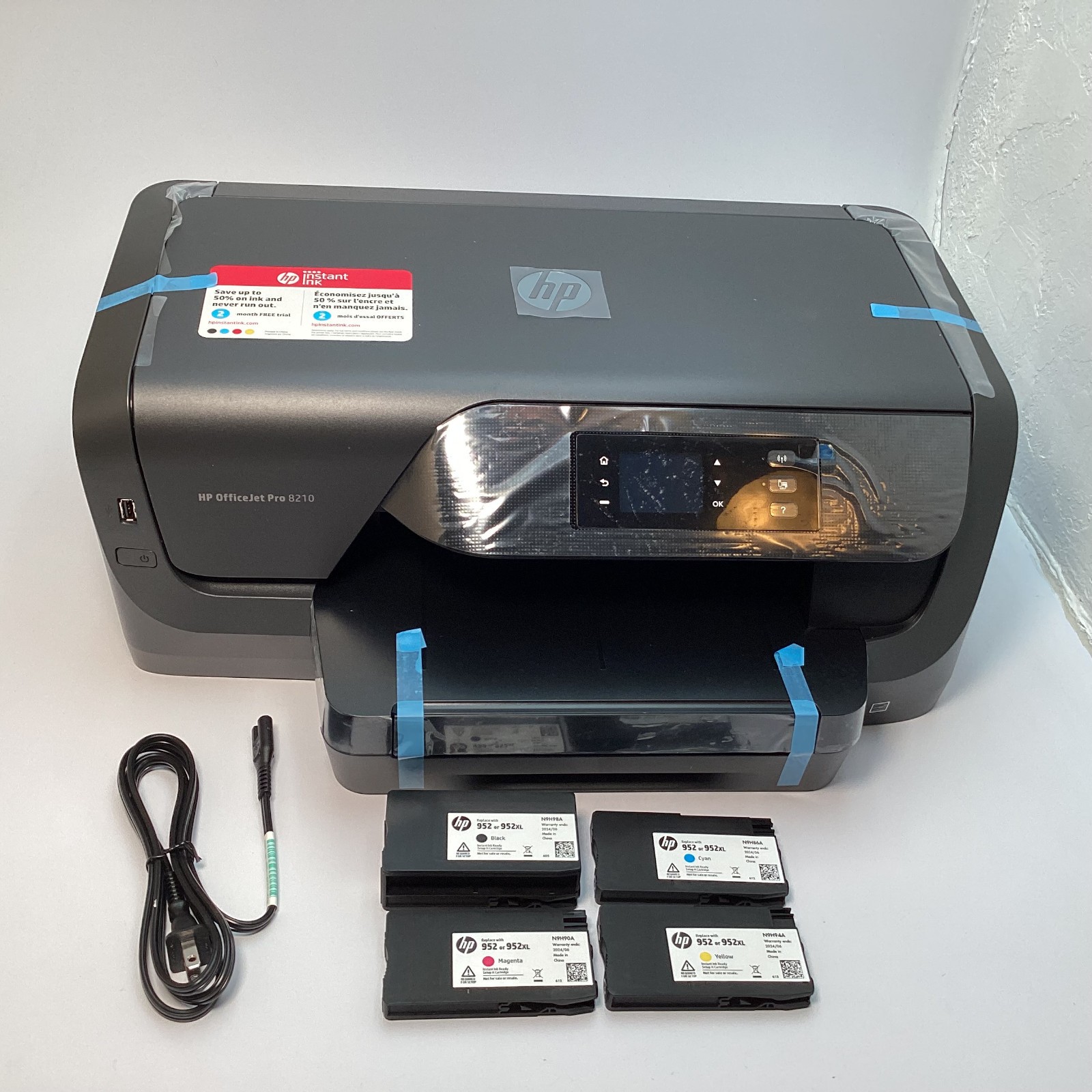 HP OfficeJet Pro 8210 Wireless Color Printer D9L64A#B1H - New Open Box w/ Ink