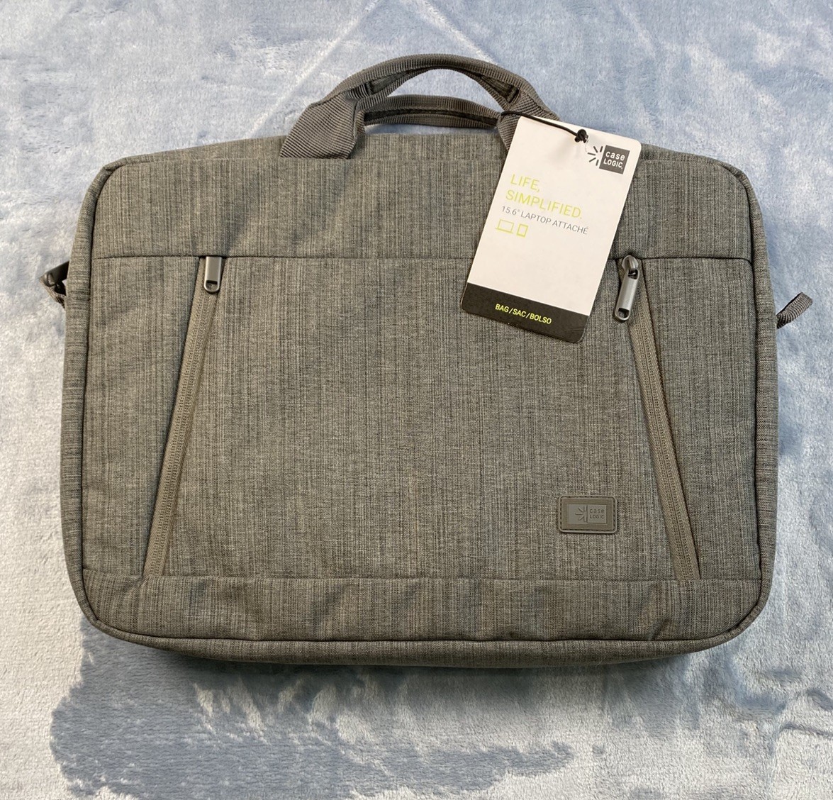 Case Logic 15 Inch Laptop Case Padded Sleeve Bag Graphite Gray Polyester