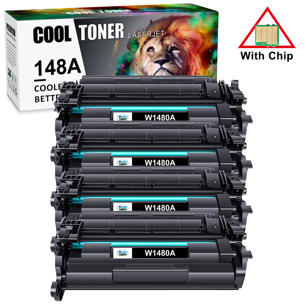 [WITH CHIP] 4 PCS NEW TONER W1480A Compatible for HP LaserJet Pro 4001n 4001dn