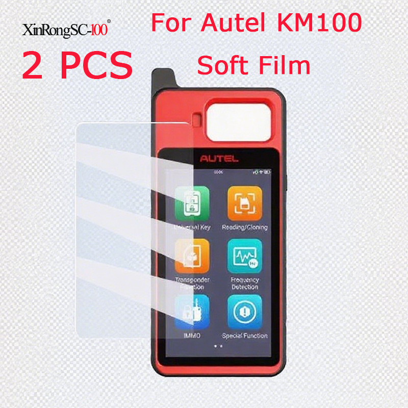 2pcs Soft Protective Film Clear Touch Screen Protector for Autel KM100