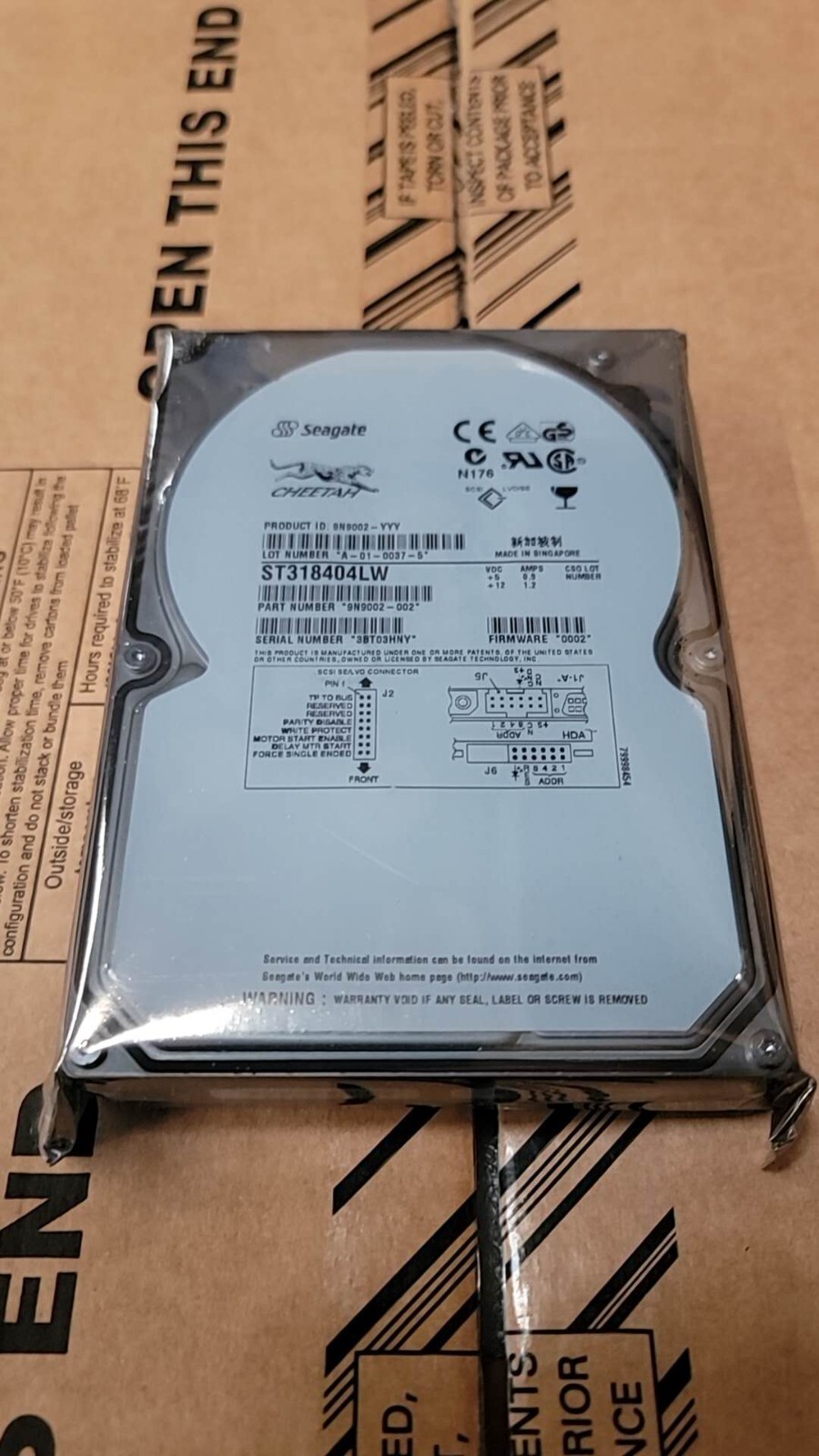Seagate Cheetah ST318404LW 18.4 GB, 10000RPM, 3.5" SCSI Hard Drive  US Seller