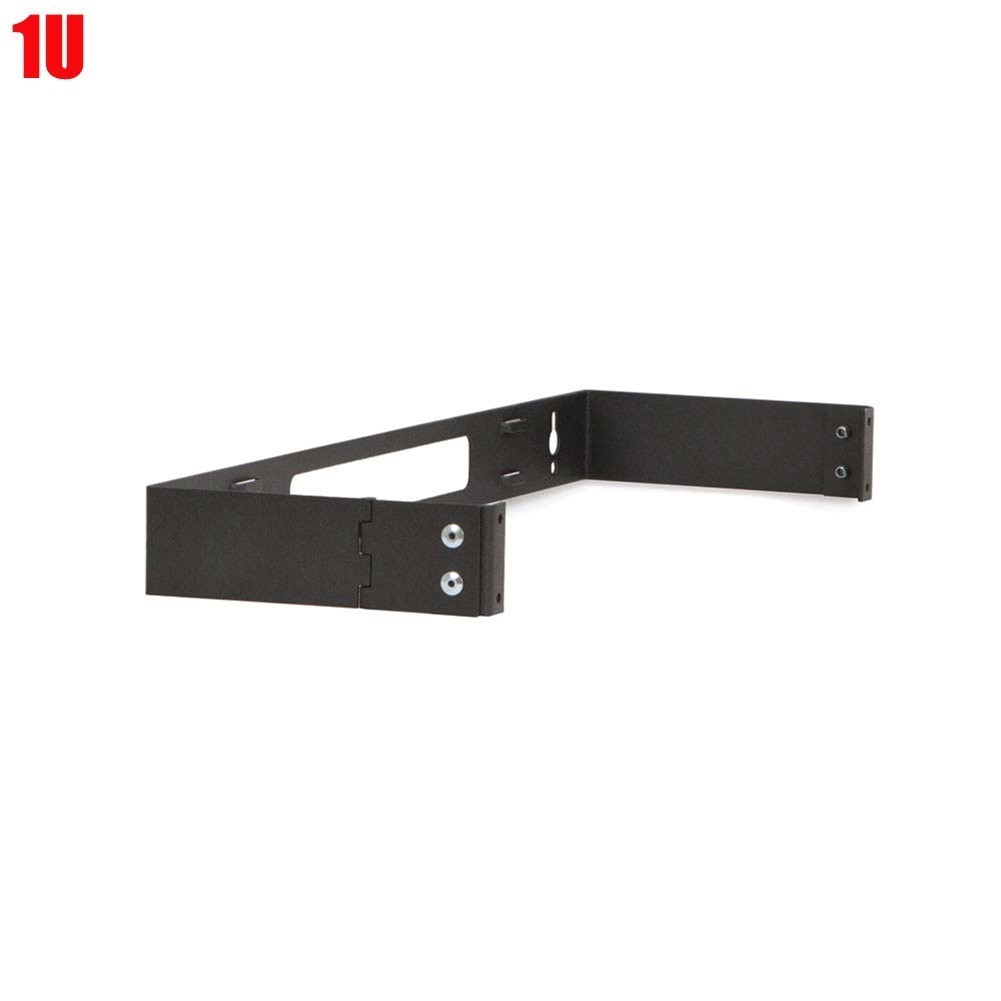 1U 19" Wall Mount Bracket Hinged Panel Server Cabinet Data Network 180 Swing Out