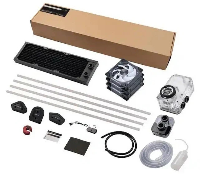 Phanteks Glacier EZ-Fit 360 D30-KIT Complete DIY Water-Cooling Kit CPU-Block NEW