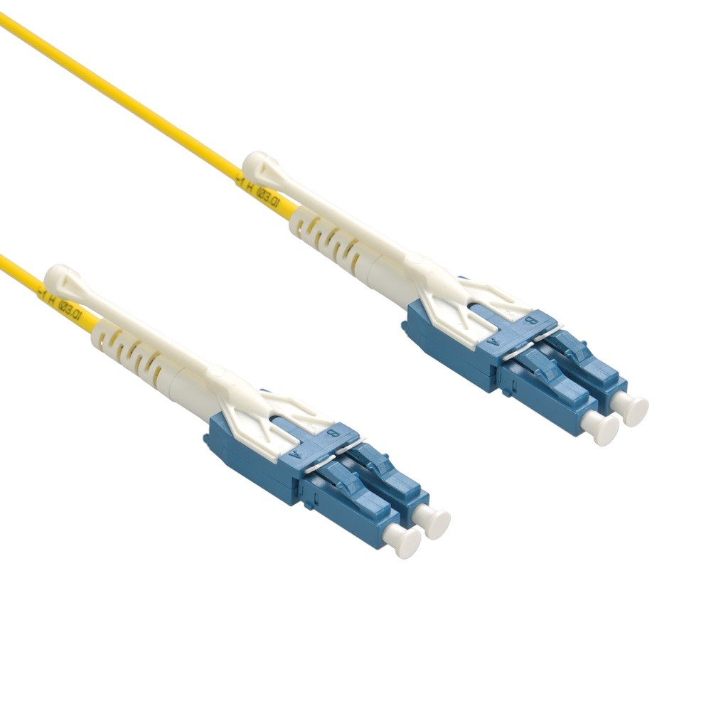 20 Pack of 2m Uniboot LC/UPC LC/UPC Singlemode Duplex OFNR Fiber Optic Patch Cab