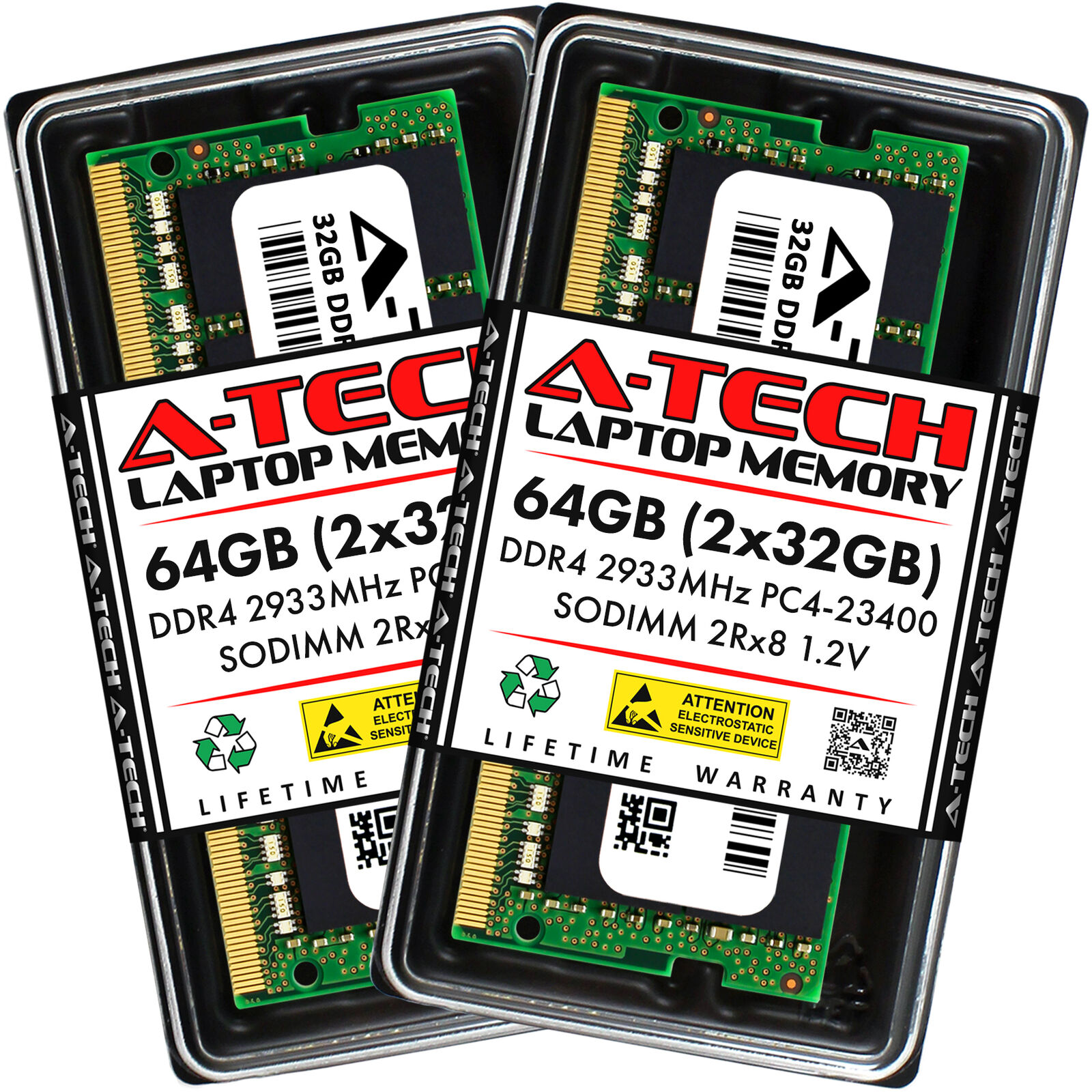64GB 2x32GB DDR4-2933 Acer Predator PH317-54-7973 PH517-61-R0GX Memory RAM