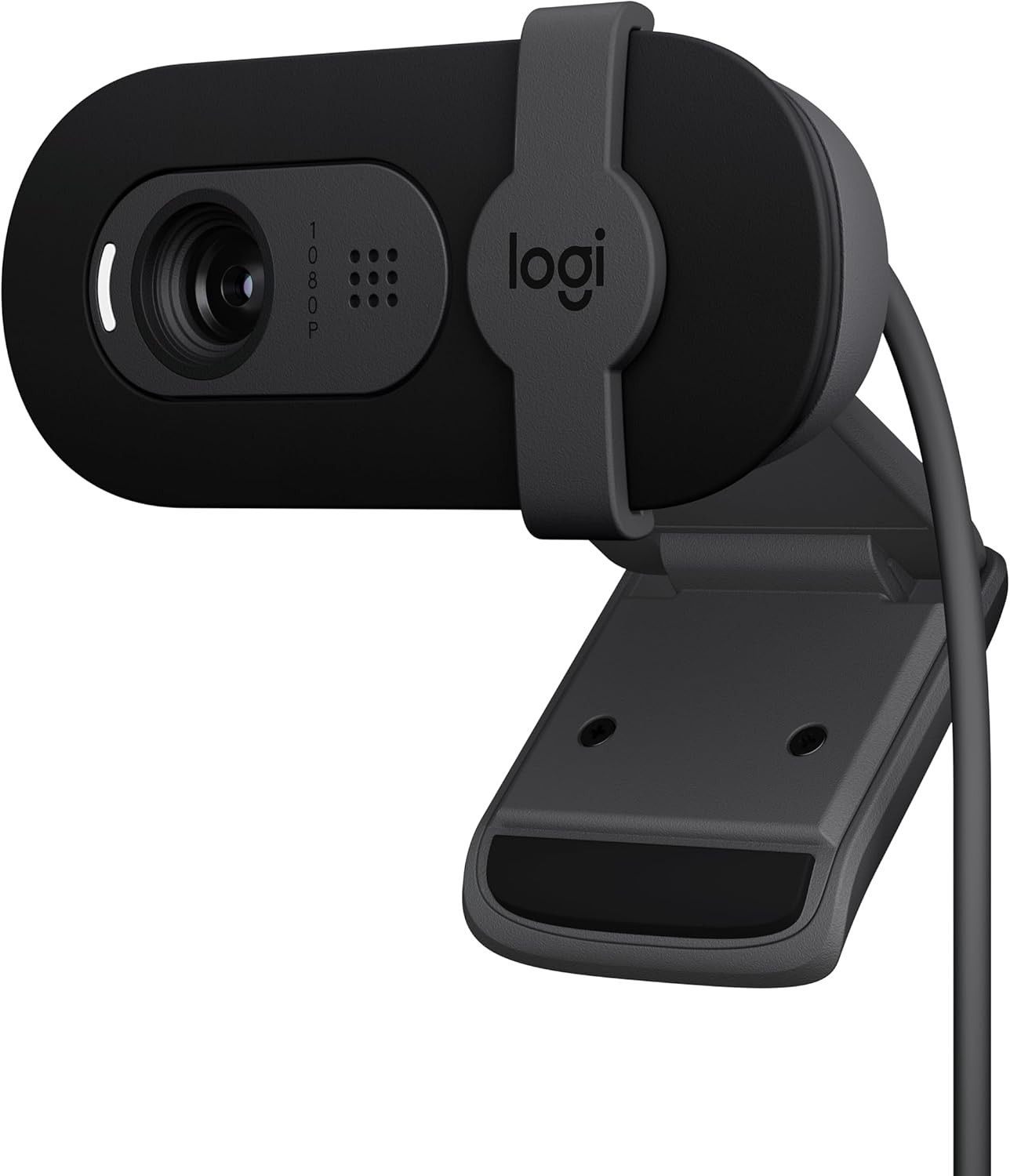 Logitech Brio 100 Full HD 1080P Webcam for Streaming and Meetings - White