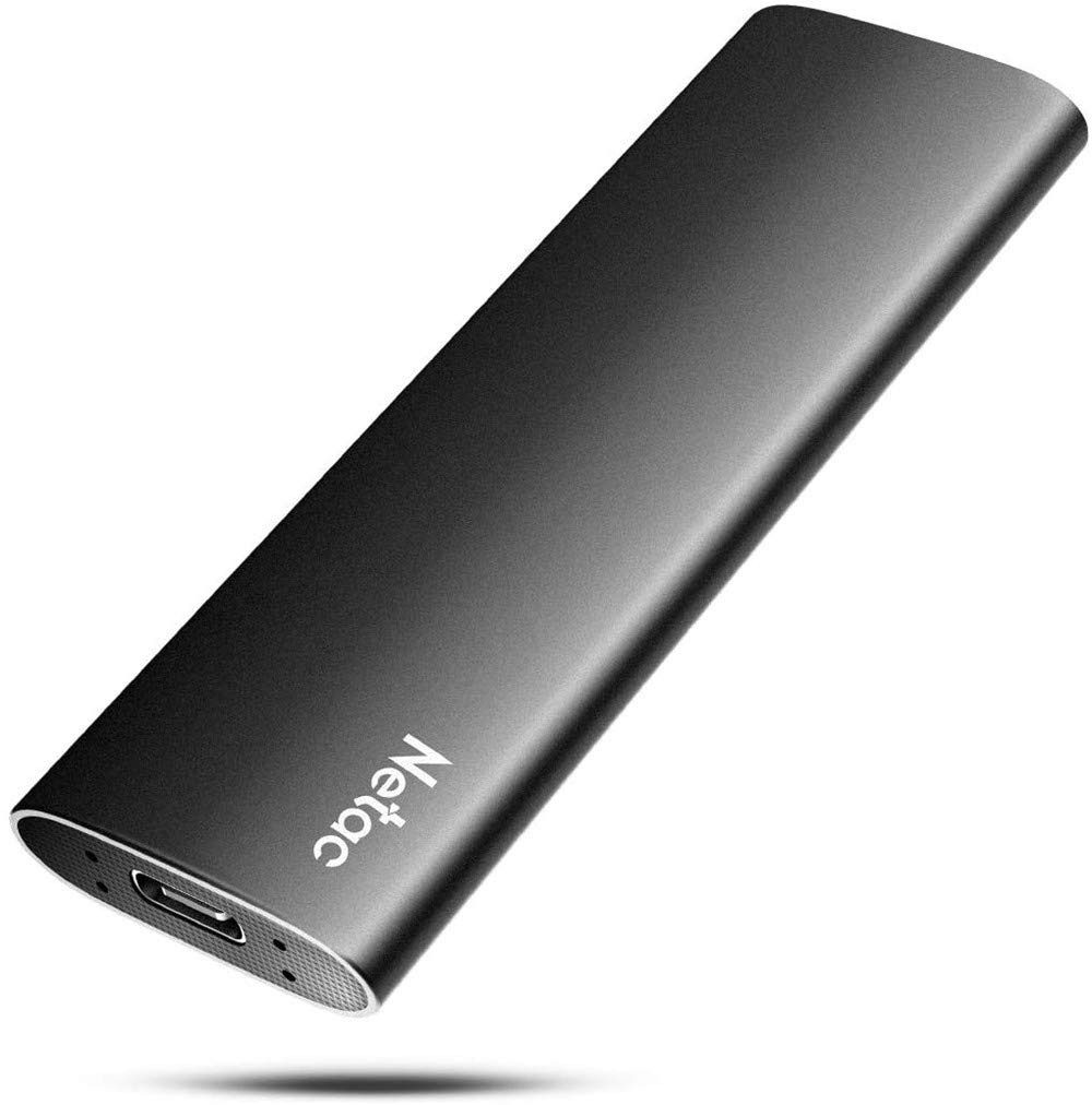 Netac 500GB Portable SSD USB 3.2 Gen 2 (10 Gbps, Type-C) External Solid State...