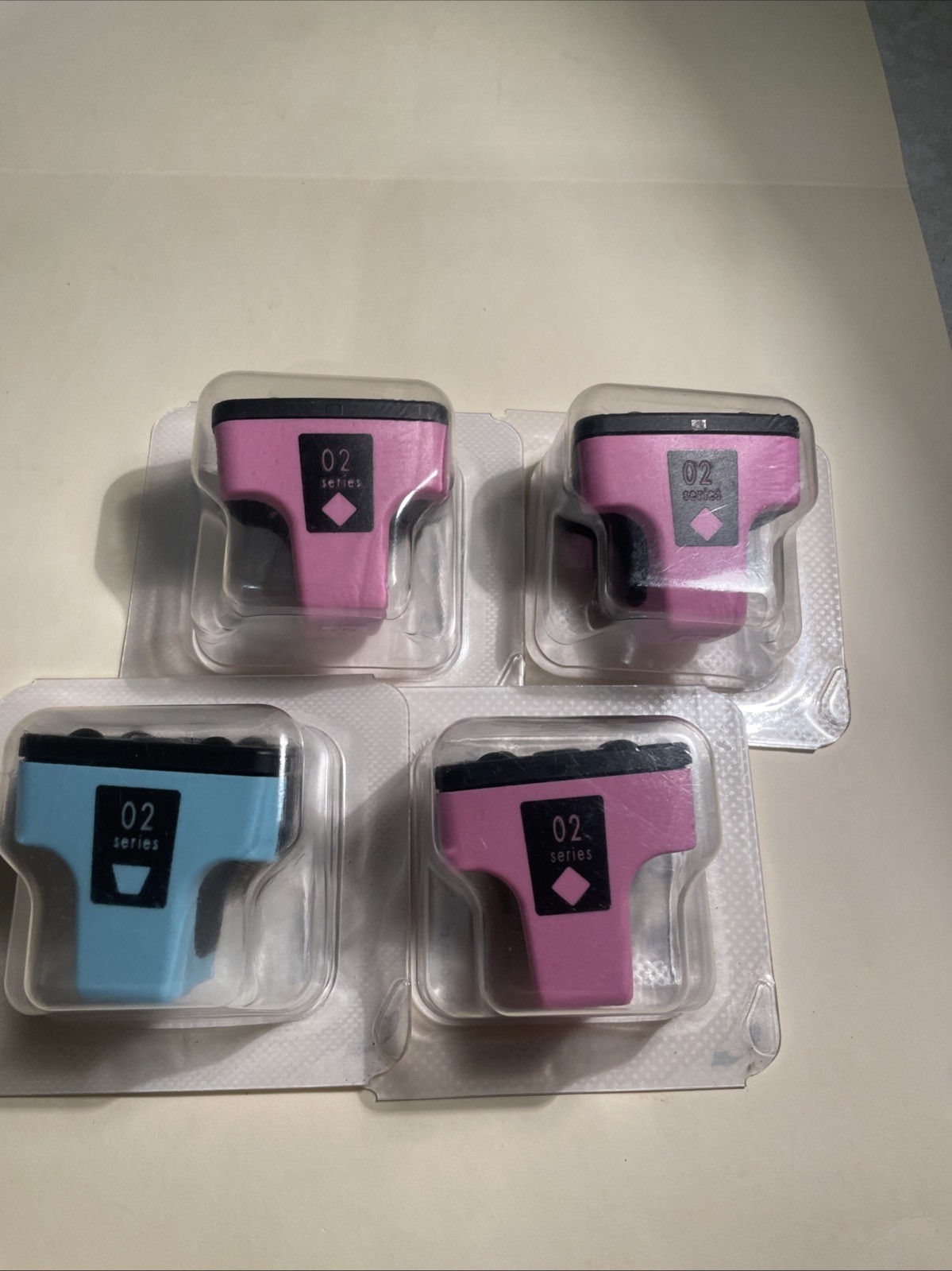 HP 02 Photosmart Inkjet Printer Cartridges NIP  For Hp Photo Packs Cyan Magneta