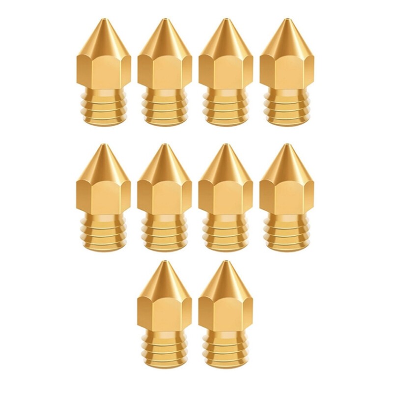 20PC For Printer MK8 0.4/1.75MM Extruder Nozzle 3D Printer Replacement parts