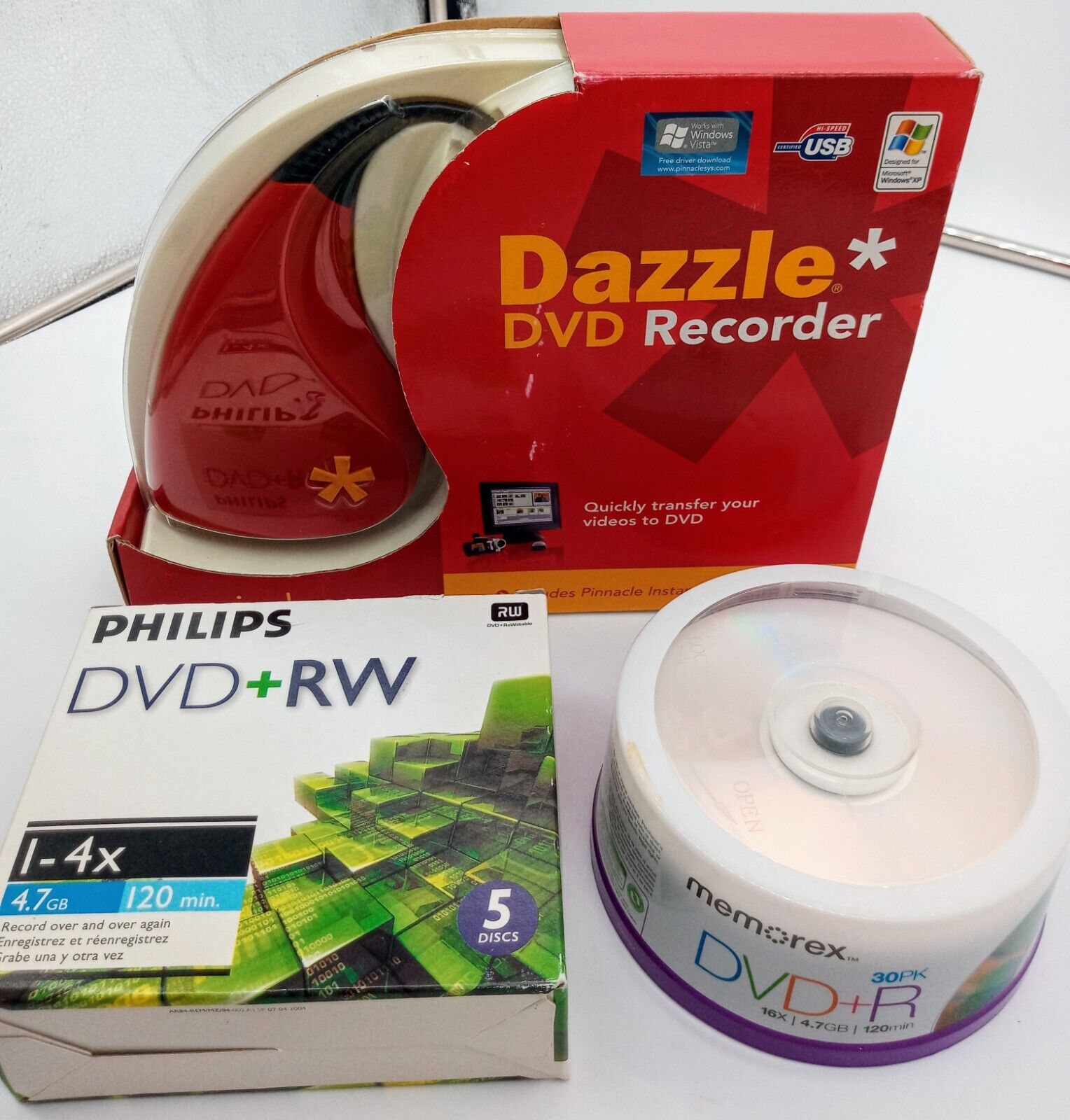 Dazzle DVD Recorder VCR VHS Converter Video USB PC Pinnacle SEALED NEW w/DVD-R