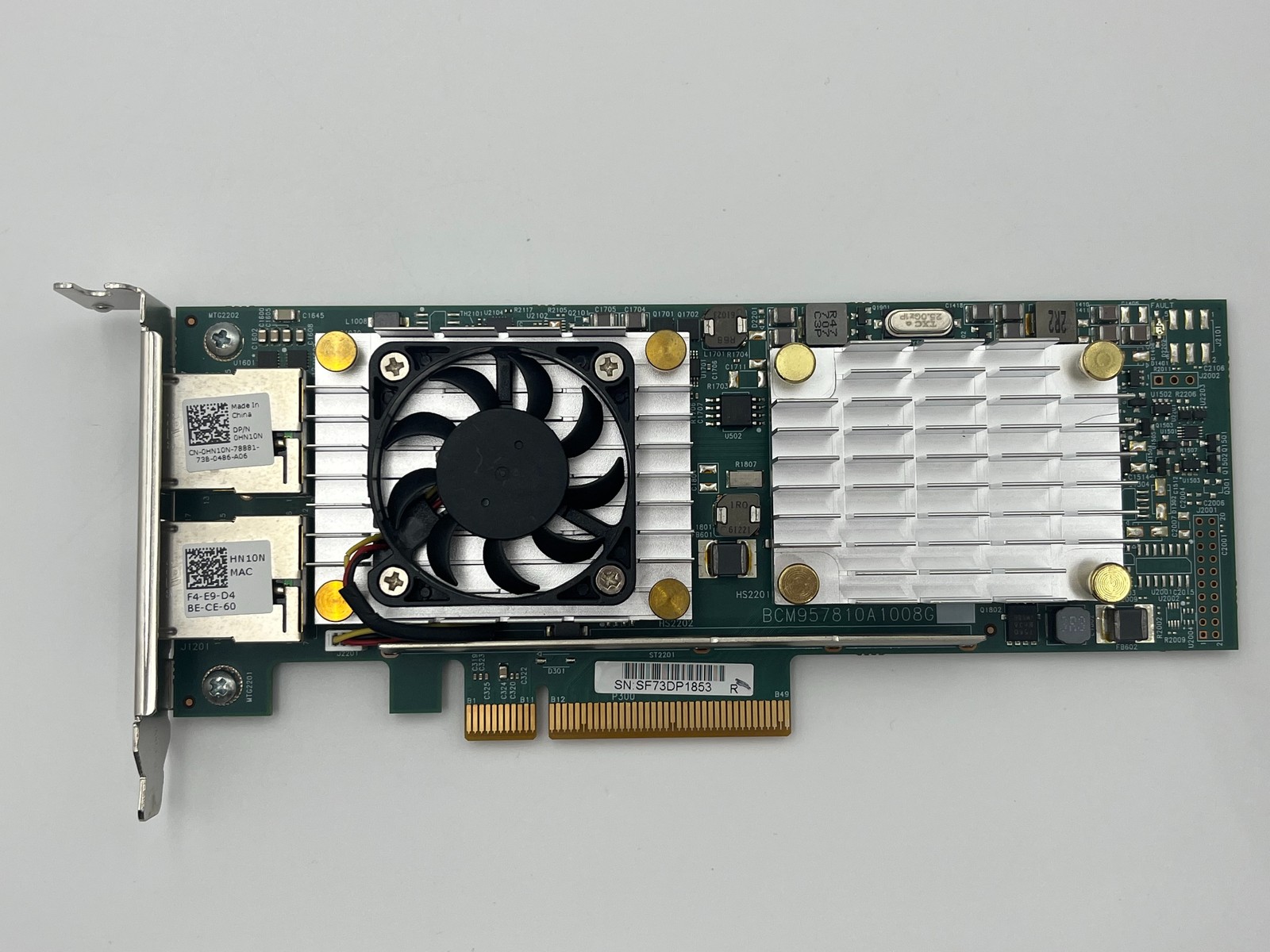 Broadcom BCM957810A1008G 10GbE PCI 2.0 Dual-Port RJ-45 Converged Network Adapter