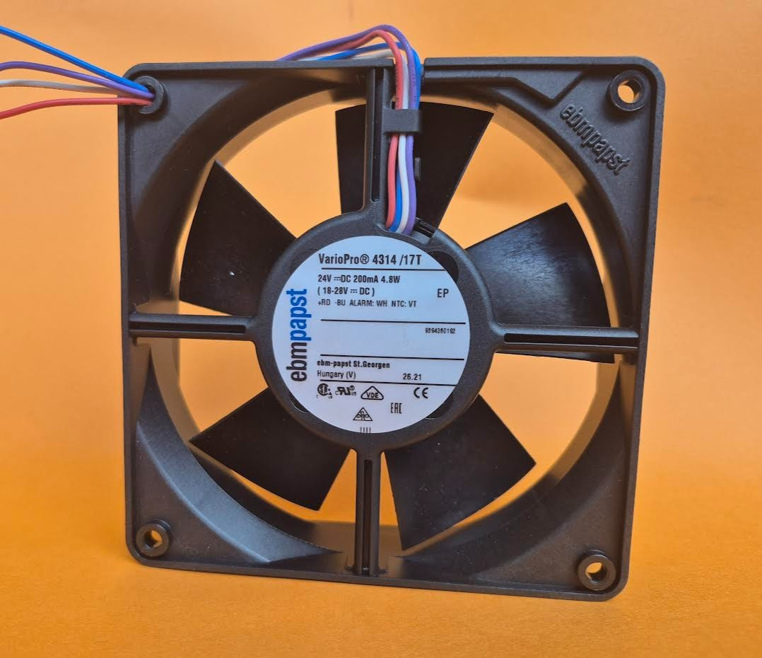 24V DC POPE EBM POPE VARIO PRO FAN AXIAL FAN MODEL 4314/17T 119x119x32mm