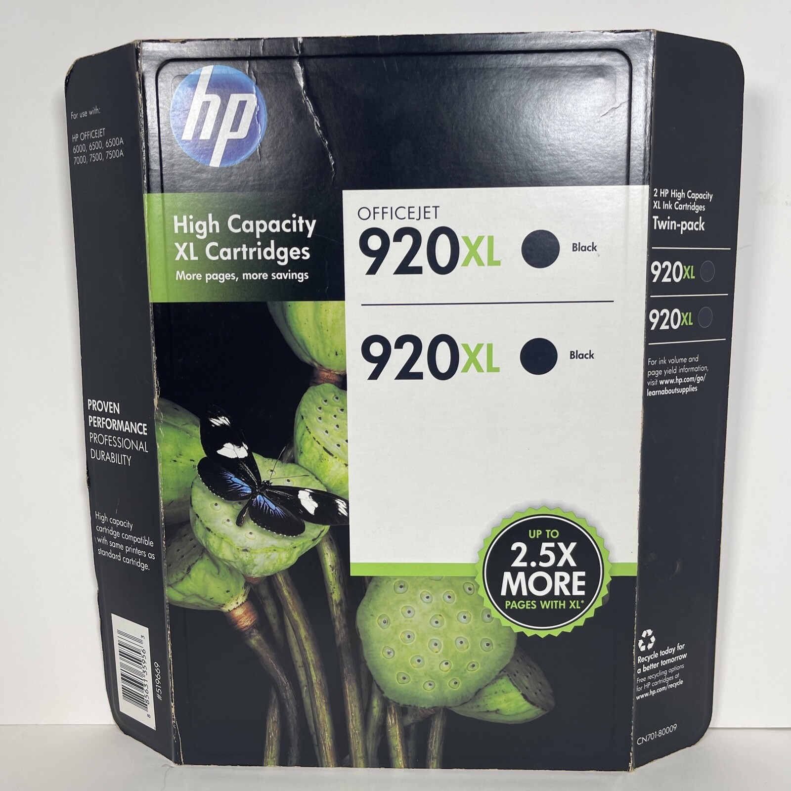 HP 920XL High Capacity XL Ink Cartridge Black 2 pack EXP: Oct 2013