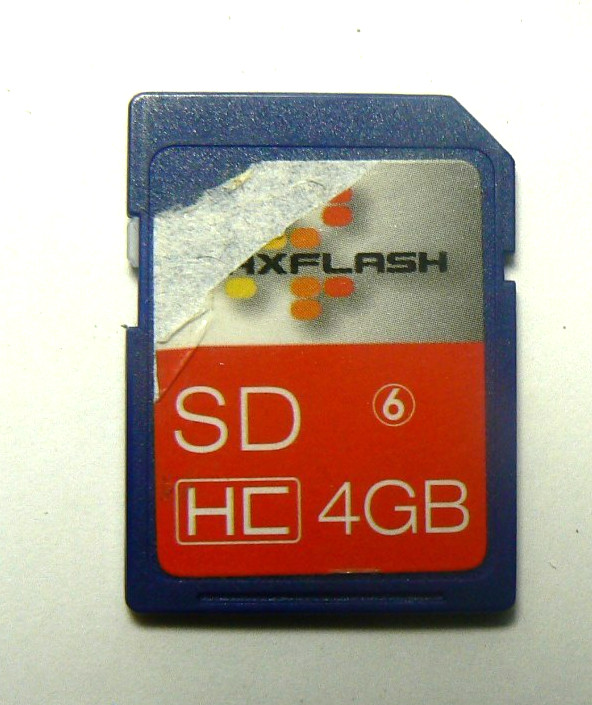Maxflash SDHC 4GB Memory Card Class 6 Secure Digital Card Tested