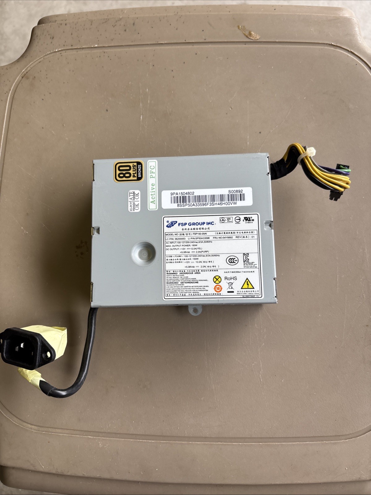 FSP Group FSP15-20AI 54Y8892 150W Power Supply