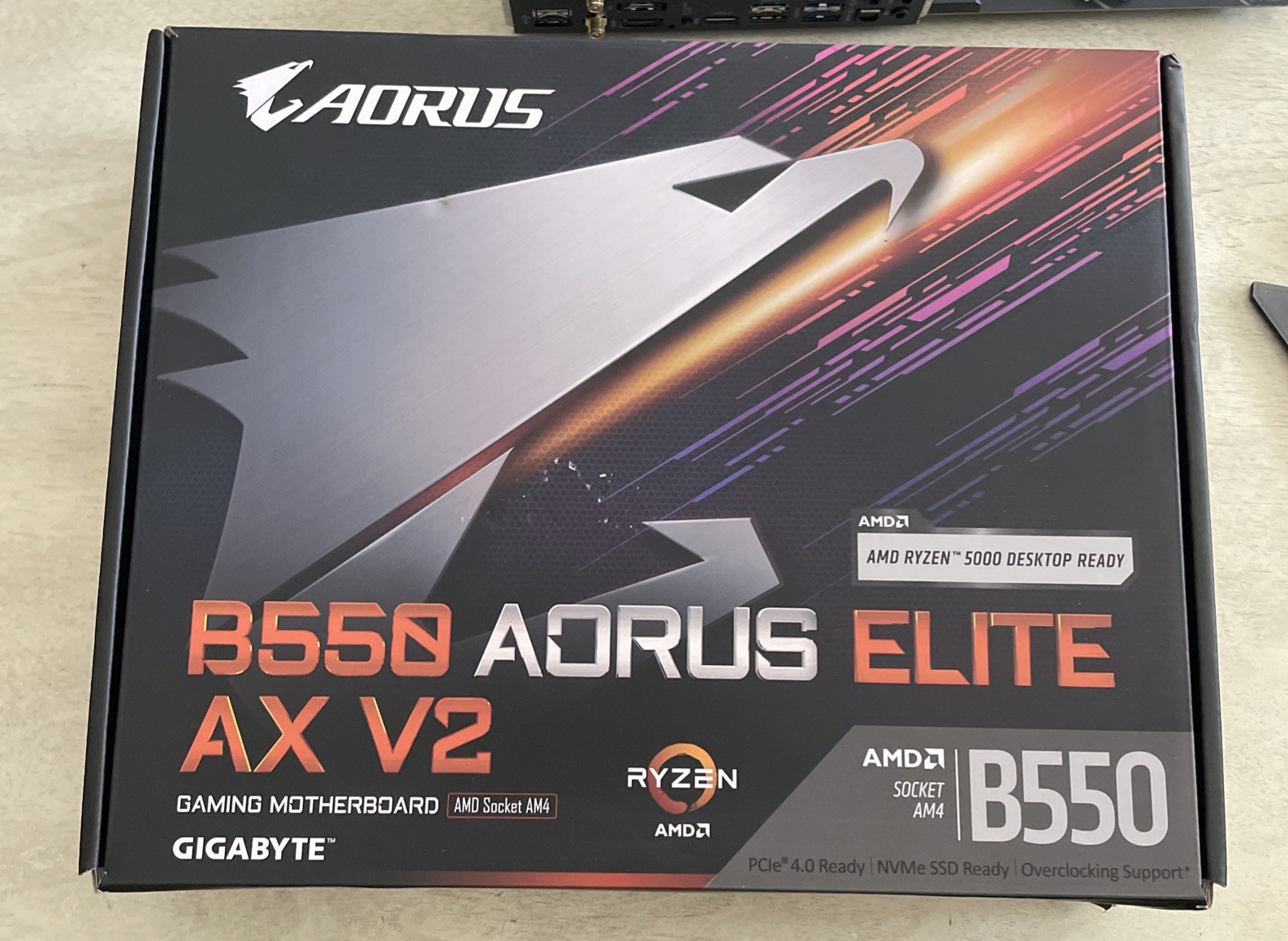 GIGABYTE B550 AORUS ELITE AX V2 AM4 ATX Motherboard - Fully Tested