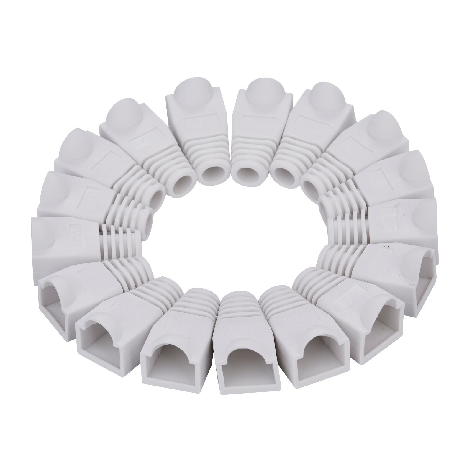400 pcs Boot Cap Cover for RJ45 Network Connectors Cat5 Cat5e Cat6 Cable White