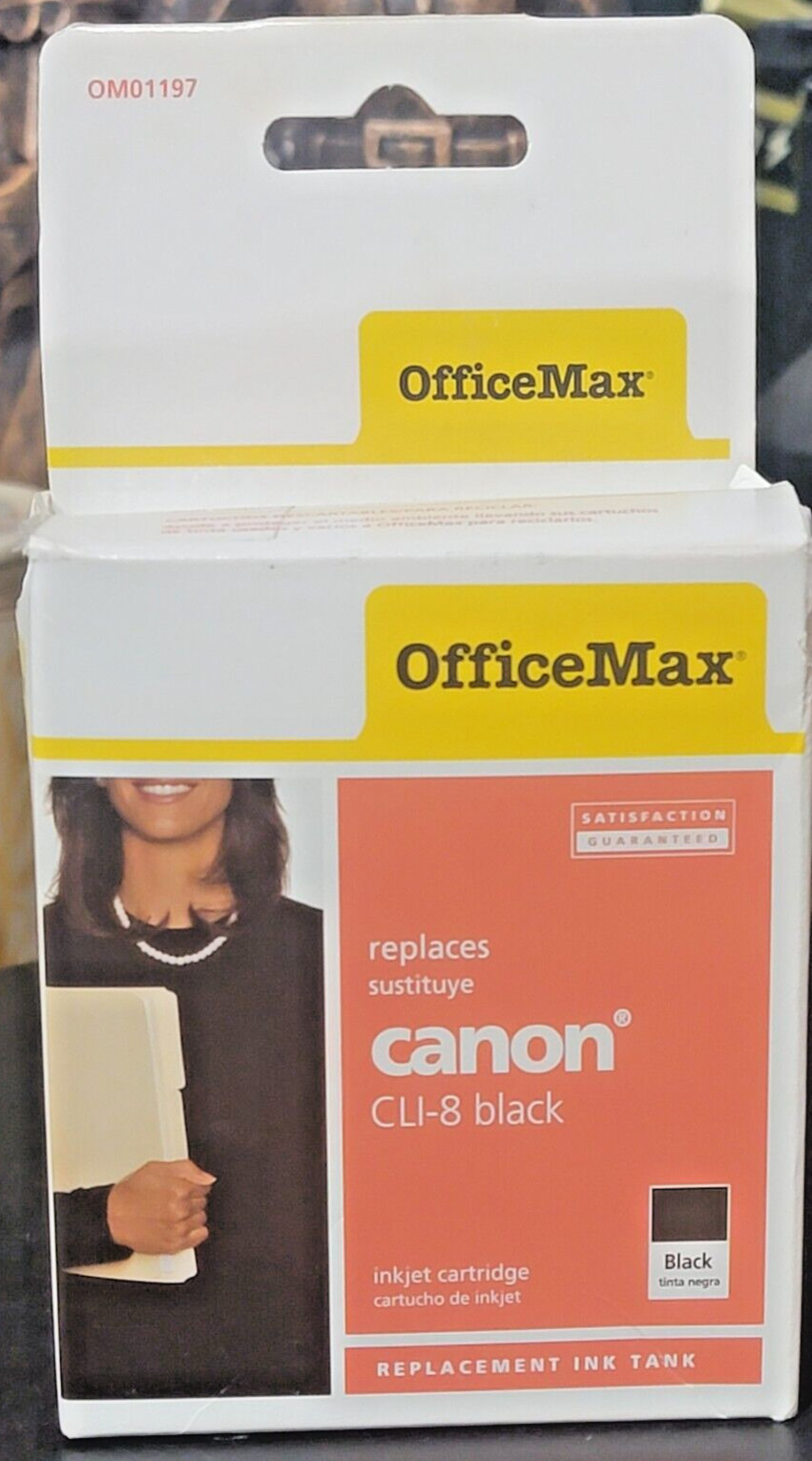 2008 Office Max Canon CLI-8 BLACK Printer Ink jet Cartridge