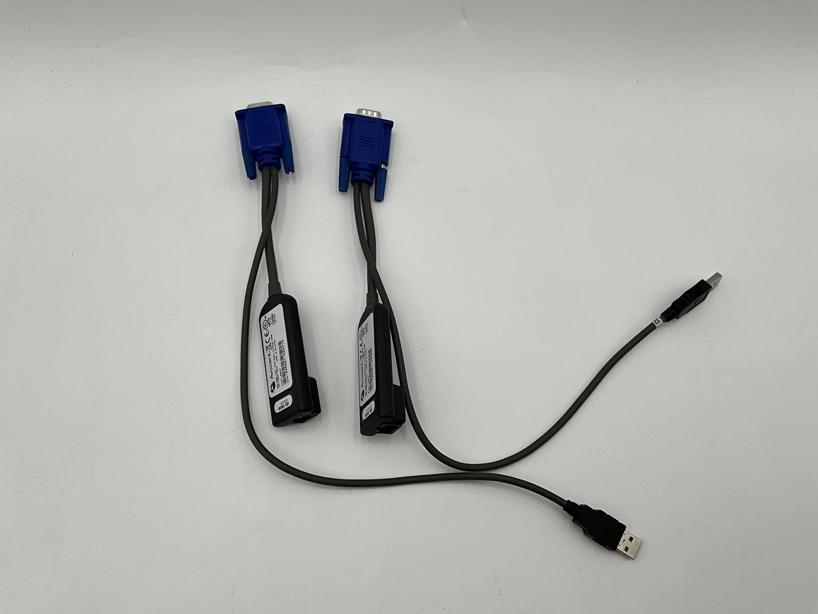 LOT OF 2 Avocent AVRIQ-USB MergePoint KVM Switch USB Virtual Media 520-291-506