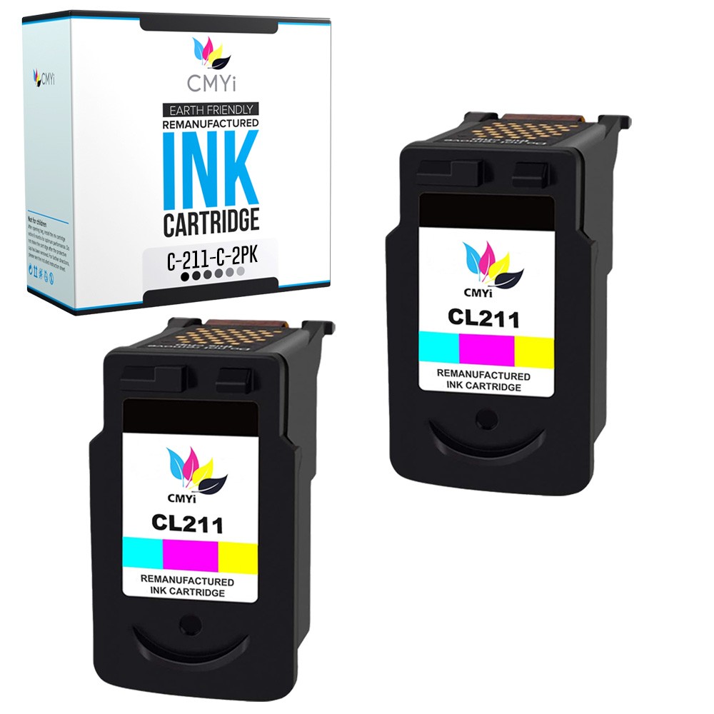 CMYi 2X Compatible Canon CL-211 Ink Cartridges for PIXMA MX410 MX420 MP230 MP235