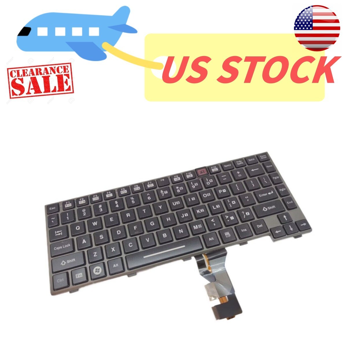 ForPanasonic CF29 CF-30 CF-31 CF-53 CF-74 CF73 Backlit Chiclet Emissive Keyboard