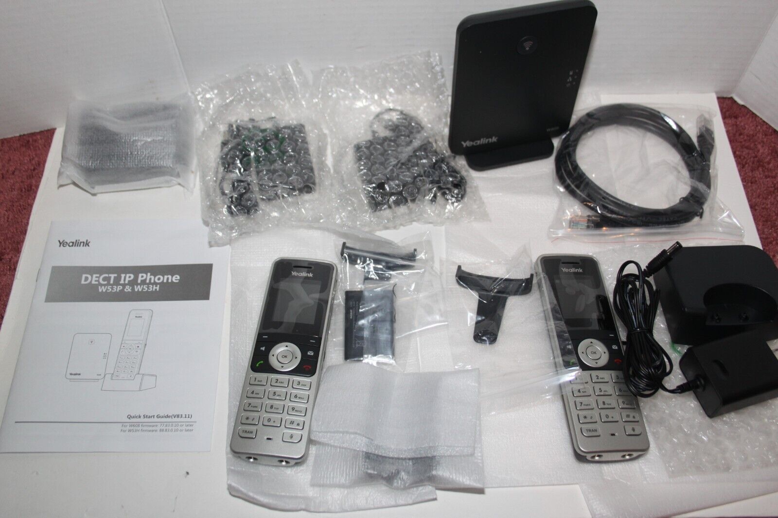 Yealink Dect IP Phone (2) W53H and W60B