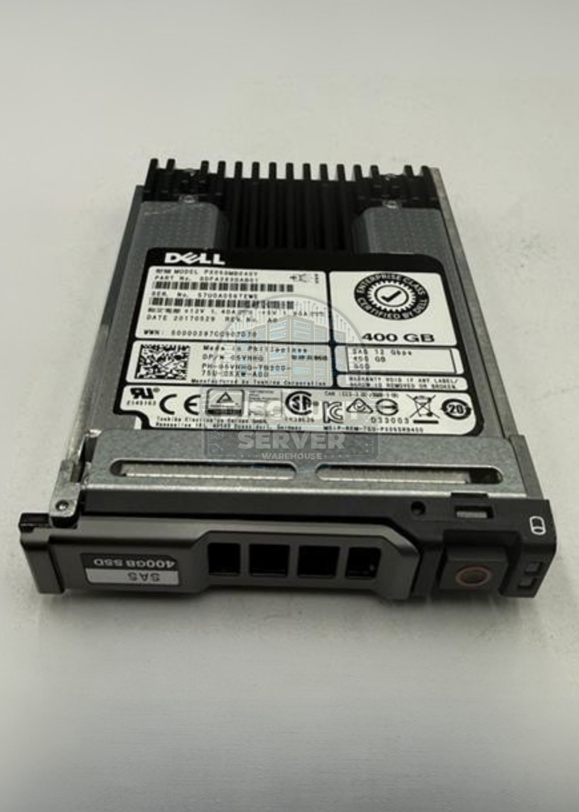 Dell 400GB SSD SAS 12G MLC WI 2.5in w/ Tray 5VHHG PX05SMB040Y Grade D 70% - 79%