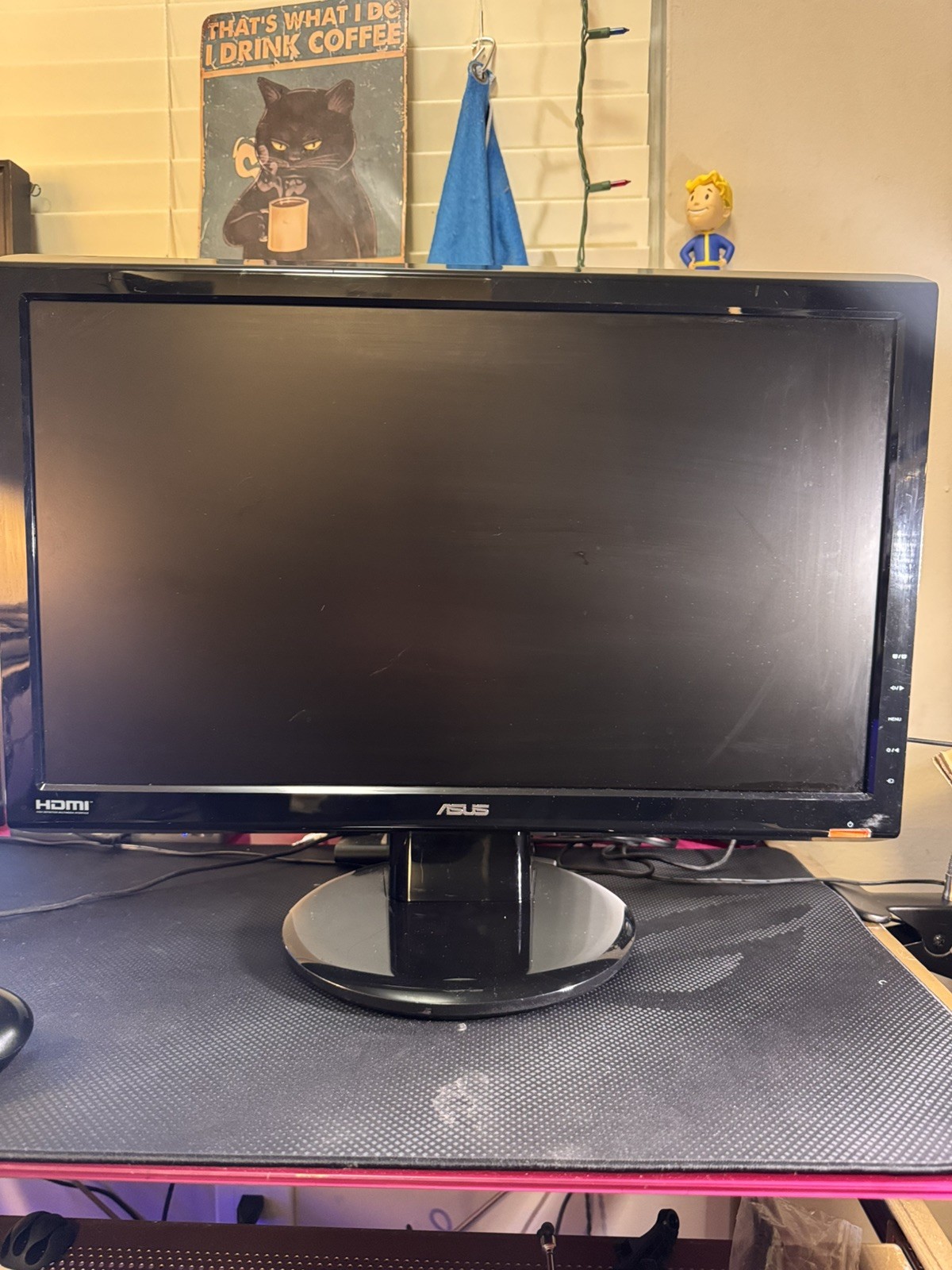 ASUS VH226H 21.5 Inch Widescreen LCD Monitor Black Very Good 3E