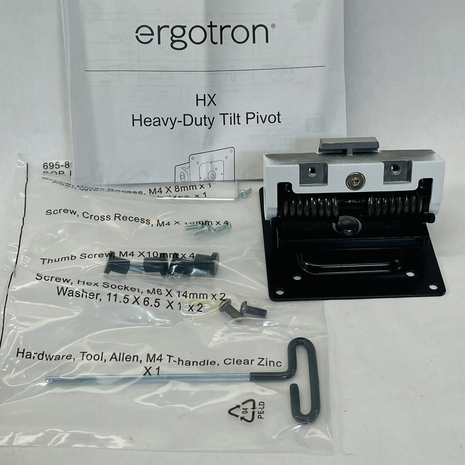 ERGOTRON 98-540-216 HX HEAVY-DUTY TILT PITVOT - FOR CURVED MONITOR  1000R