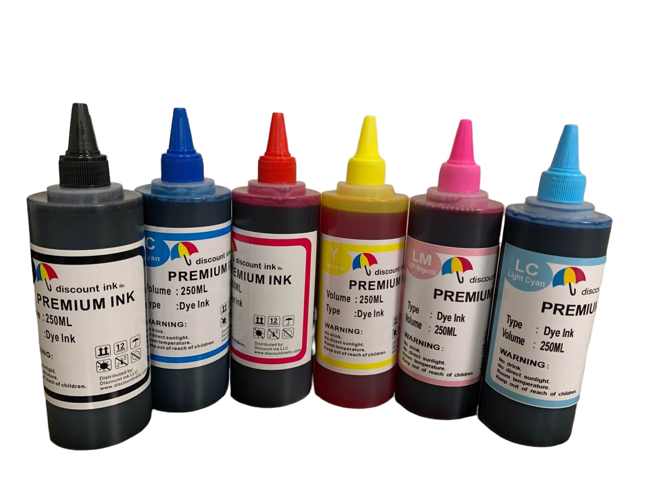 6x250ml Refill ink kit for Epson T048 Stylus Photo R200 R220 R300 Dell RX600
