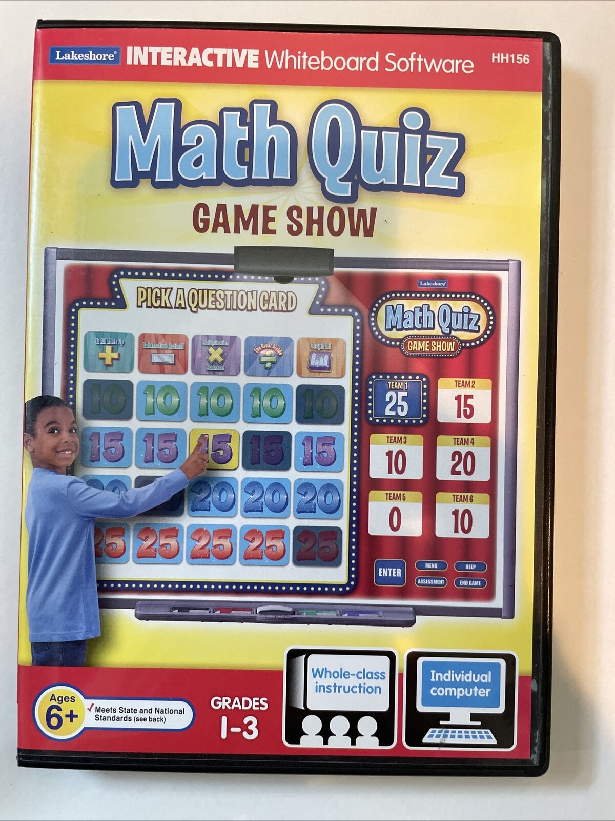 lakeshore interactive whiteboard software math quiz game show grades 1-3
