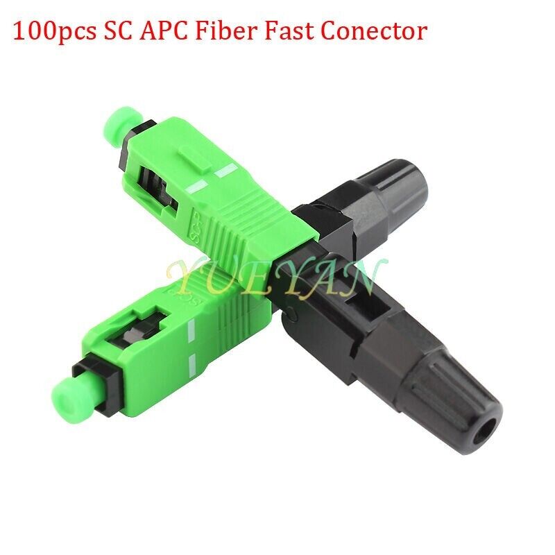 100pcs SC A C Fiber Optic Fast Connector Used Fiber Cable Quick Connector CATV