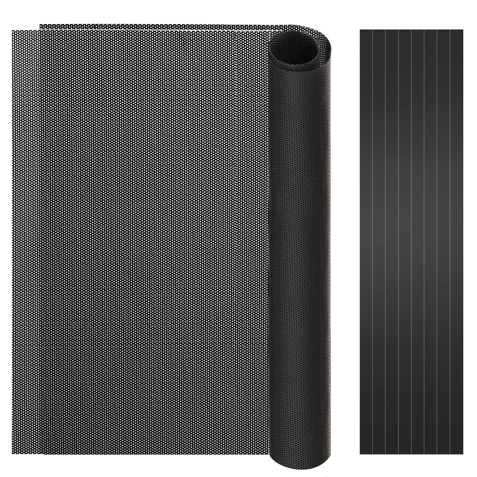 MoKo 400x300mm DIY PC Case Dust Mesh Fan 2 x 400*300mm-1mm hole, Black