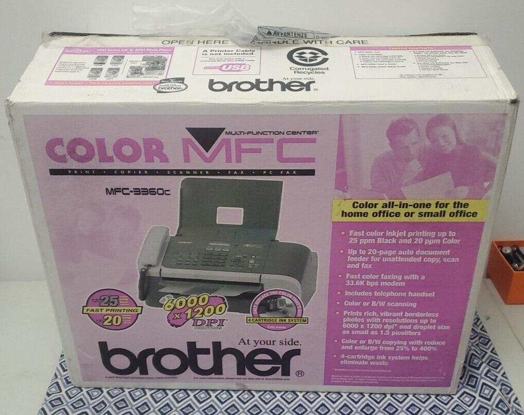 Brother MFC-3360c Print Copier Scanner Fax PC Fax New Open Box