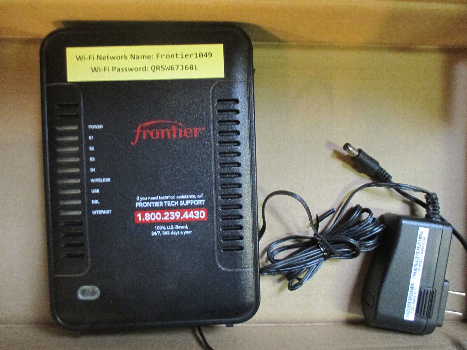 Netgear Model 7550 B90-755044-15 Frontier Modem Router ADSL2+